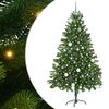 vidaXL Brad de Crăciun cu 300 LED cu suport Verde 180 cm PE