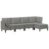 vidaXL Set de mobilier pentru living 5 buc. Gri deschis Catifea
