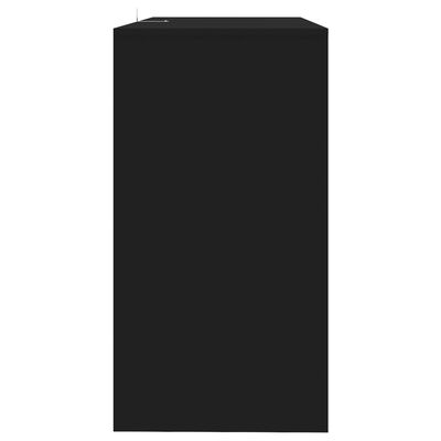 vidaXL Masă consolă, negru, 89x41x76,5 cm, oțel