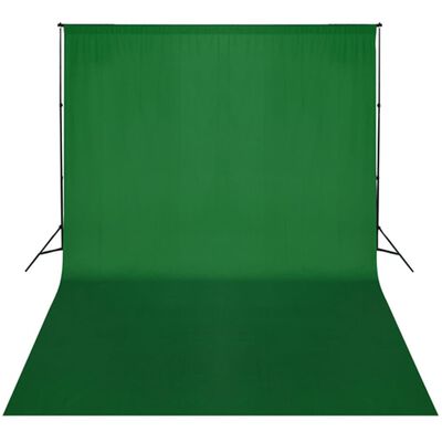vidaXL Sistem de suport fundal, 300 x 300 cm, verde