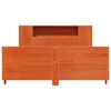 vidaXL Cadru de pat fără saltea, maro ceruit 150x200 cm lemn masiv pin