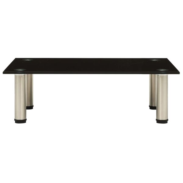 vidaXL Suport TV, negru, 60 x 35 x 17 cm, sticlă securizată