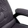 vidaXL Scaun de masaj pentru birou, gri &icirc;nchis, catifea