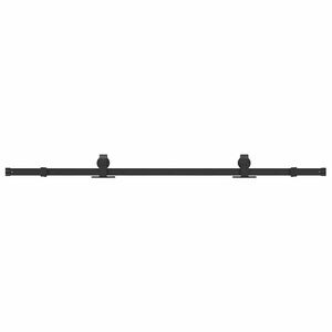 vidaXL Set feronerie pentru ușă glisantă, negru, 183 cm, oțel
