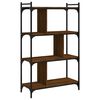 vidaXL Bibliotecă cu 4 niveluri stejar maro 76x32x123 cm lemn compozit