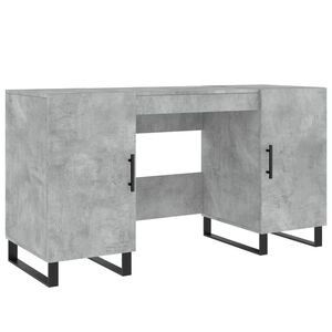 vidaXL Birou, gri beton, 140x50x75 cm, lemn compozit
