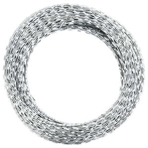 vidaXL S&acirc;rmă cu lame, rolă s&acirc;rmă elicoidală, 100 m, oțel galvanizat