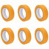 vidaXL Bende de Mascare pentru Pictori 6 buc. Galben 30mm x 50m H&acirc;rtie