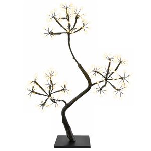 vidaXL Brad de Crăciun LED &icirc;n formă de S 2 buc. Negru 45 cm Plastic