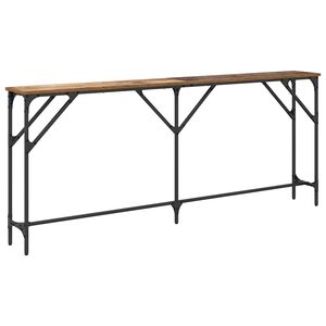 vidaXL Masă de consolă Lemn Vechi 180 x 23 x 75 cm