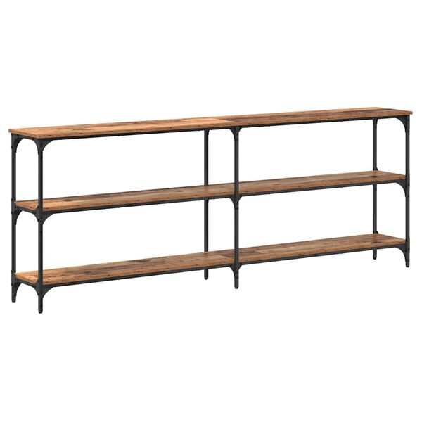 vidaXL Masă de consolă Lemn Vechi 200 x 29 x 75 cm