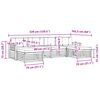 vidaXL Seturi de canapele 6 pcs Natural și Bej Lemn Solid de Acacia