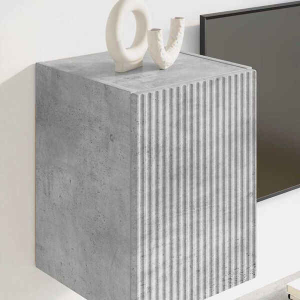 vidaXL Dulap TV de perete Beton 30 x 31 x 40 cm Lemn compozit