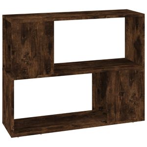 vidaXL Bibliotecă/Separator de cameră, stejar fumuriu, 80x24x63 cm