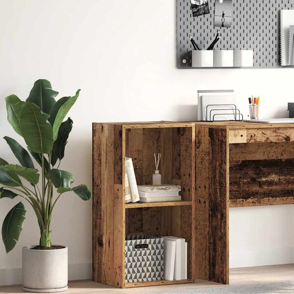 vidaXL Bibliotecă, lemn vechi, 40x30x77 cm, lemn prelucrat