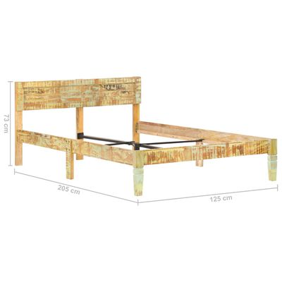 vidaXL Cadru de pat, 120 x 200 cm, lemn masiv reciclat