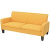 vidaXL Canapea cu 3 locuri, 180 x 65 x 76 cm, galben