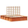 vidaXL Cadru de pat Maroniu cerat 140 x 190 cm Lemn de pin masiv