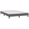 vidaXL Cadru de pat fără saltea Gri &icirc;nchis 160x220 cm catifea