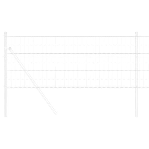 vidaXL Gard Euro Argintiu 0.6 x 10 m Metal zincat prin imersie la cald