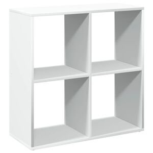 vidaXL Bibliotecă separatoare de cameră, albă, 69,5x29x69,5 cm, lemn stratificat