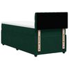 vidaXL Pat box spring cu saltea, verde &icirc;nchis, 90x190 cm, catifea