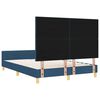 vidaXL Cadru de pat cu headboard albastru 140 x 190 cm țesătură