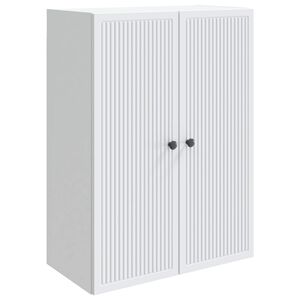 vidaXL Dulap montat pe perete Alb 66 x 34,5 x 90 cm Lemn prelucrat