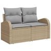 vidaXL Set de canapele pentru grădină 11 pcs Beige și gri deschis