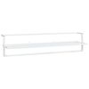 vidaXL Suport pentru prosoape, alb, 95x25x22 cm, fier