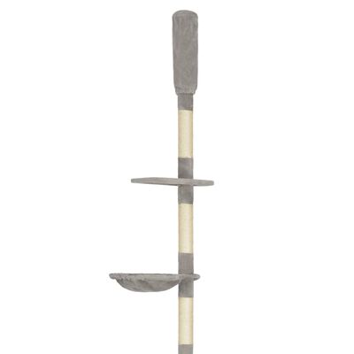 vidaXL Ansamblu pentru pisici, stâlpi din funie sisal, gri, 260 cm
