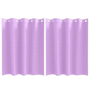 vidaXL Perdele Opaque cu Inel 2 pcs Violet 140 x 140 cm Poliester