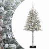 vidaXL Brad de Crăciun artificial cu globuri 120 cm 150 LED-uri
