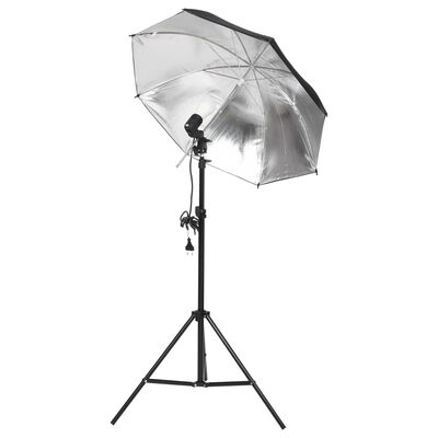 vidaXL Kit lumini studio foto cu trepiede și umbrele