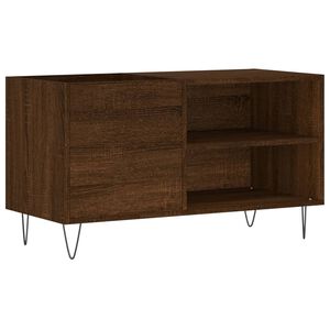 vidaXL Dulap pentru discuri stejar maro, 85x38x48 cm, lemn prelucrat