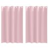vidaXL Perdele Opaque cu Inel 2 buc. Roz bebe 175 x 140 cm Poliester