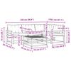 vidaXL Set de canapele de exterior 5 pcs Gri natural și deschis