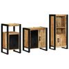 vidaXL Set de mobilier pentru baie cu sertar 3 pcs Lemn de mango solid