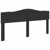 vidaXL Pat cu storage cu headboard Negru 200 x 200 cm Lemn compozit