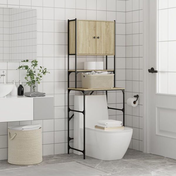 vidaXL Dulap mașina de spălat, stejar sonoma, 68x48,5x194 cm