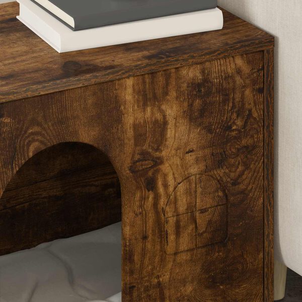 vidaXL Casa pentru pisici Stejar fumuriu 51 x 30 x 52 cm Lemn compozit