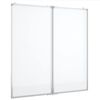 vidaXL Tablă magnetică pliabilă, alb, 80x80x1,7 cm, aluminiu