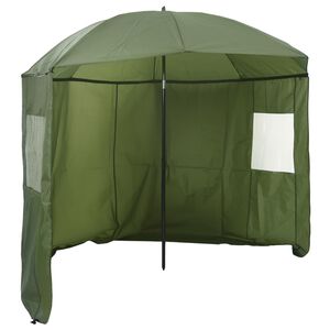 vidaXL Umbrelă pentru Pescuit Galben armata 220 x 193 cm