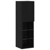 vidaXL Set comodă TV Pe perete 6 pcs Stejar negru Lemn compozit