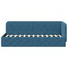 vidaXL Cadru de pat colțar cu headboard albastru 80 x 200 cm Catifea