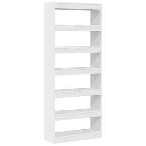 vidaXL Dulap pentru cărți 6 niveluri 80 x 30 x 198 cm Lemn prelucrat