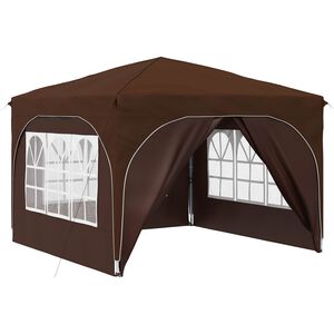 vidaXL Cort de Petrecere Pop-up 290 x 290 x 245 cm Maro