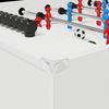 vidaXL Masă de Foosball Alb 125 x 60,5 x 80 cm Lemn compozit