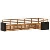 vidaXL Set de canapele de exterior 6 buc. natural Poliester