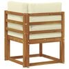 vidaXL Sofa Colțar pentru Exterior Lemn Solid de Acacia